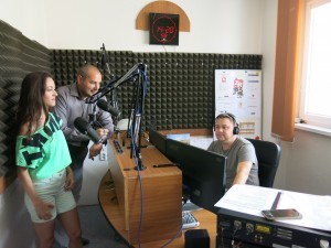 Anka Repková v Záhoráckom rádiu s Romanom Nogom a Zdenkom  Vávrom