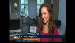 Speváčka a hlasová koučka Anka Repková v Televíznych novinách na Markíze