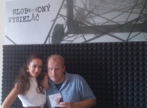 Anka Repková s Petrom Kršiakom v rádiu Slobodný vysielač