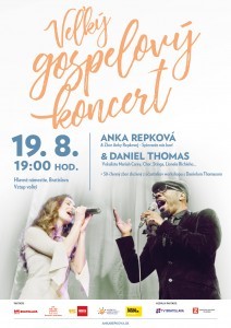 Veľký gospelový koncert s Ankou Repkovou a Danielom Thomasom