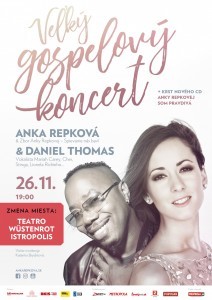 Veľký gospelový koncert s Ankou Repkovou a Danielom Thomasom